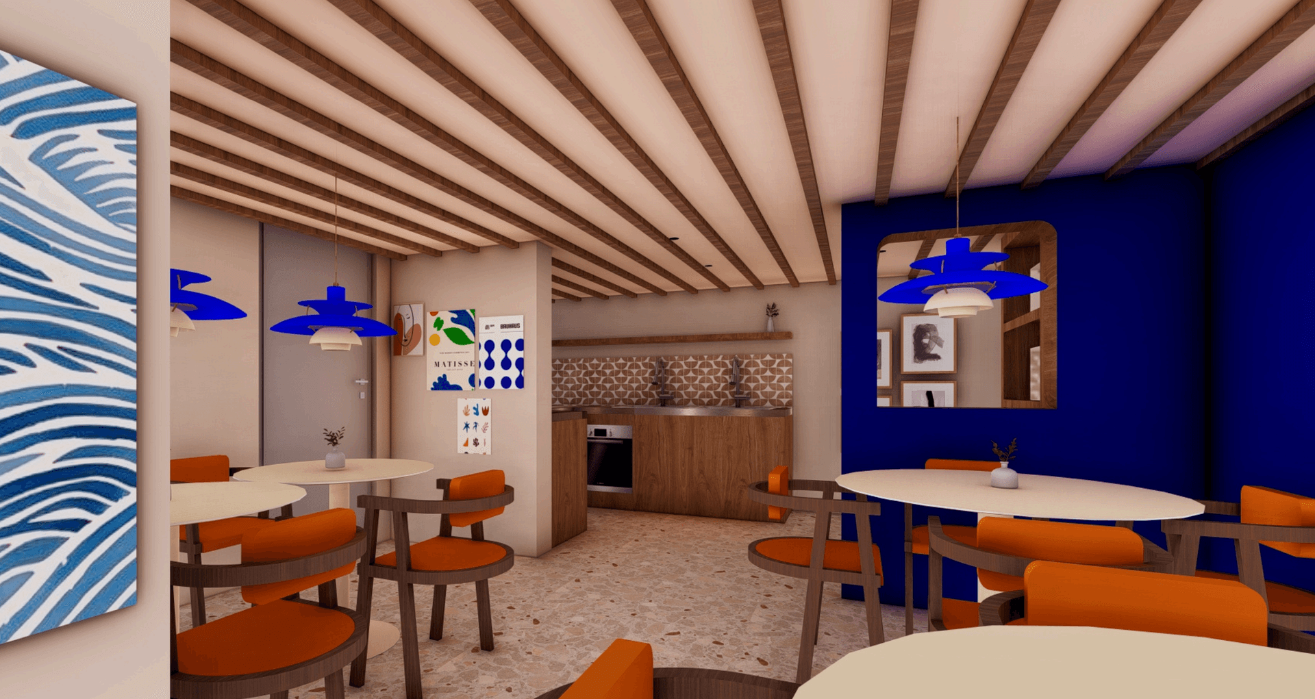 Collaboration etudiants en architecture d'interieur et le Crous